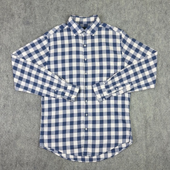Rodd & Gunn Other - Rodd & Gunn Mens Blue White Gingham Check Cotton Button Down Shirt Sports Fit S